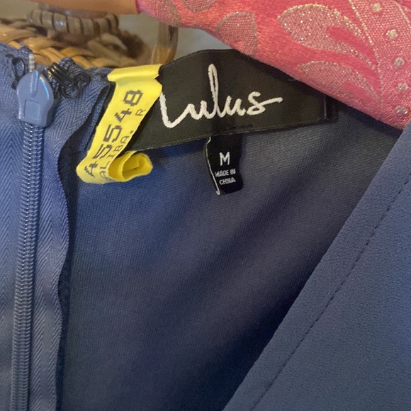 Dearly Loved Slate Blue Flutter Sleeve Maxi Dress - Picture 4 of 4